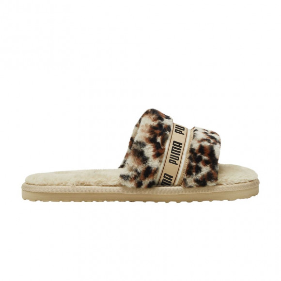 Puma Wmns Fluff Slide 'I Am The Drama - Putty Leopard' | Brown | Women's Size 12 - 395434-01