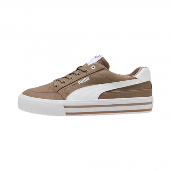 Puma Court Classic Vulcanized Formstrip 'Totally Taupe/White' | Brown | Men's Size 14 - 396353-22