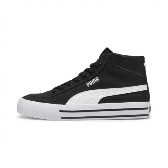 PUMA Court Classic Formstrip Mid Unisex Sneakers in Black/White - 397265_01