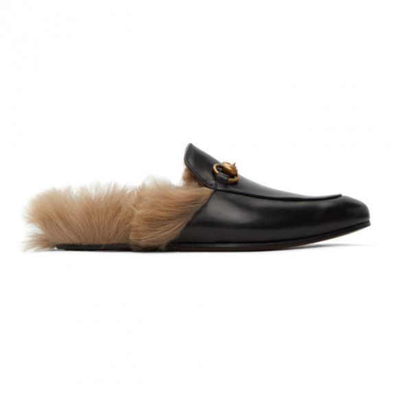 Gucci Black Princetown Slip-On Loafers - 397647-DKHH0