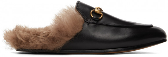 Gucci Black Horsebit Slip-On Princetown Loafers - 397749-DKHH0