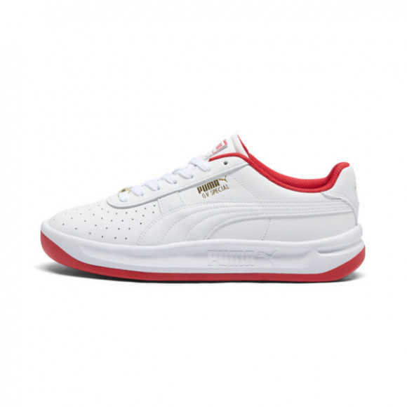 PUMA GV Special Sneakers in White/Pop Red/Gold - 398374_05