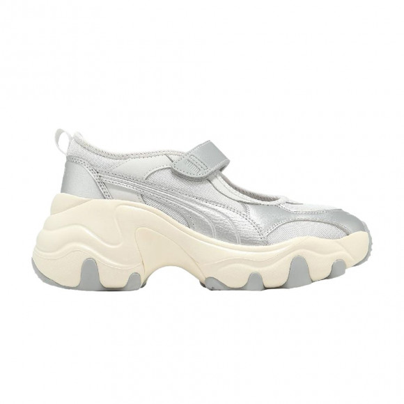 Puma Wmns Pulsar Wedge Sandal 'Feather Gray Silver' | Grey | Women's Size 6.5 - 39867706