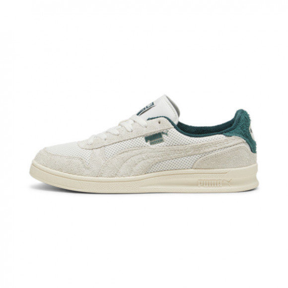 PUMA Indoor Mesh Sneakers in Warm White/Dark Myrtle - 398917_01