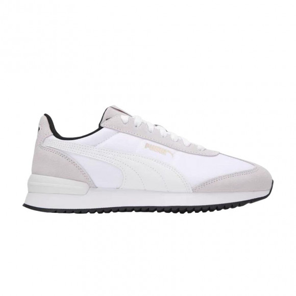 Puma R78 Nylon Retro 'White Feather Gray Gold' | Men's Size 9 - 399250-11