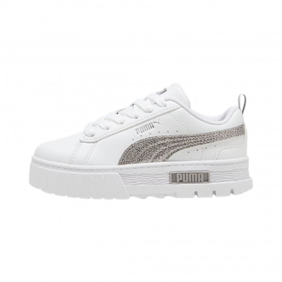 Puma Mayze Glitter Little Kid 'White/Silver' | Kid's Size 3.5 - 399701-01