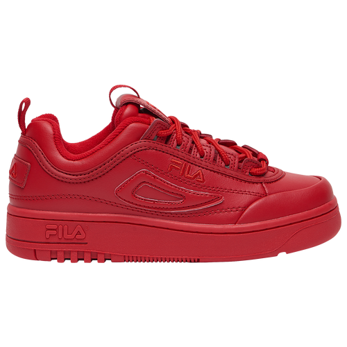 Fila Disruptor II x FX-100 - Boys' Grade School Tennis Shoes - Red / Red / Red - 3FM00670-600