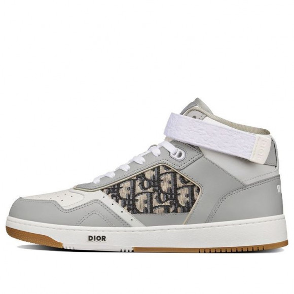 Dior B27 Gray/White Shoes con (Leather/High Tops) 3SH132ZIR_H165 - 3SH132ZIR_H165