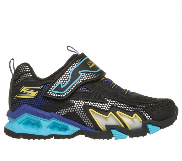 Skechers Boy's S Lights: Hydro Lights Sneaker in Black/Blue - 400101L