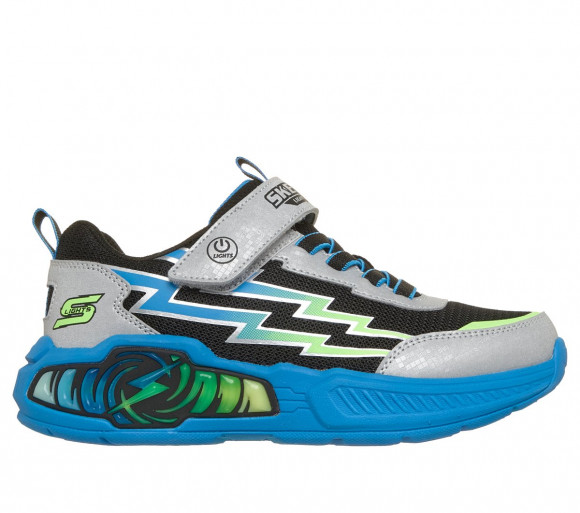 Skechers Boy's S-Lights: Light Storm 3.0 - Prism Tech Sneaker in Silver - 400152C