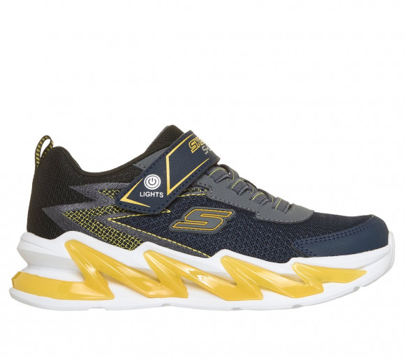Skechers Boy's S-Lights: Light-Surge Sneaker in Navy Blue/Black - 400200C