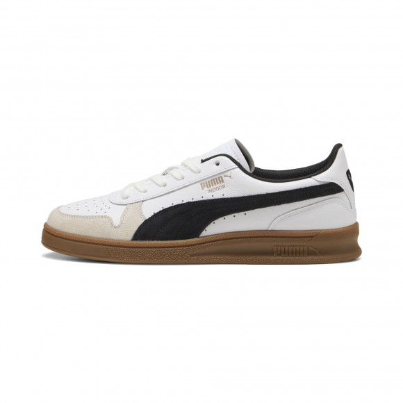 PUMA Indoor Sneakers in White/Black/Gum - 401360_01