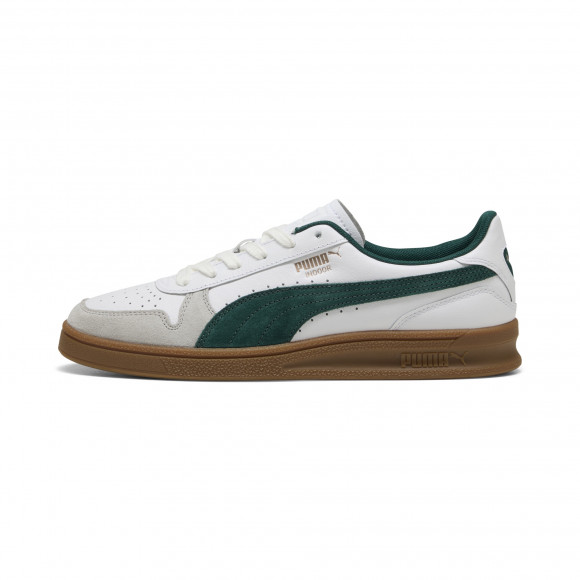 PUMA Indoor Sneakers in White/Dark Myrtle/Gum - 401360_05