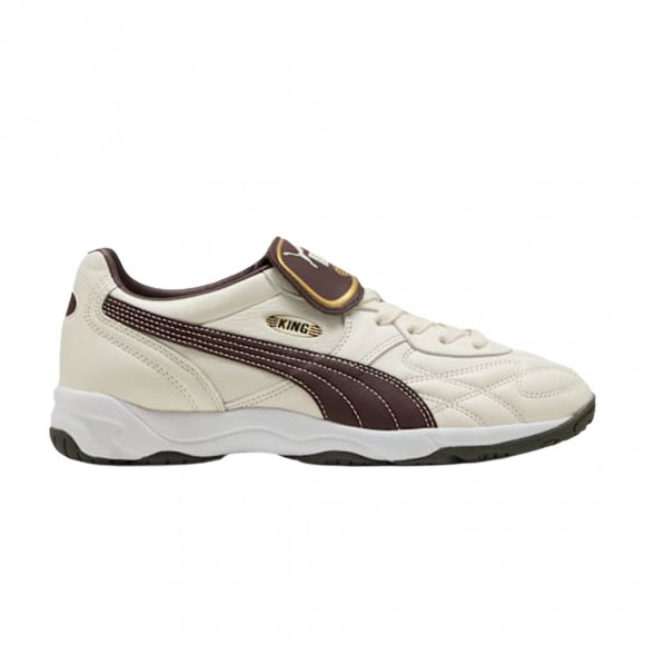 Puma King Indoor 'Warm White Chocolate Brown' | Men's Size 8 - 401683-18
