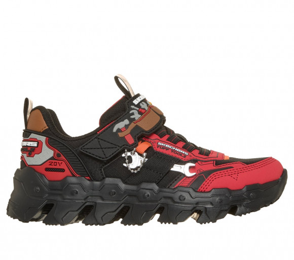 Skechers niño Mega-Flex Lite - Tuff Toolz en Rojo/Negro - 402130L