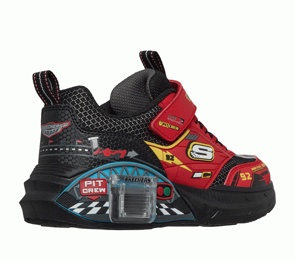Skechers Boy's Garage - Pit Crew 92 Sneaker in Red/Black - 402152L