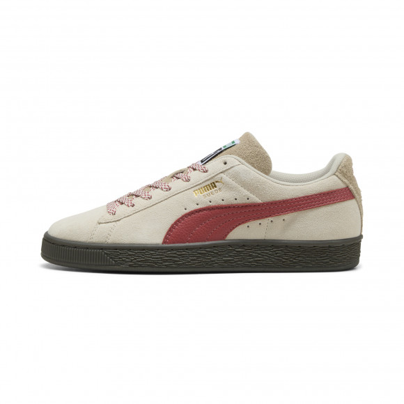 PUMA Suede Fuzzy Sneakers in White - 403227_02
