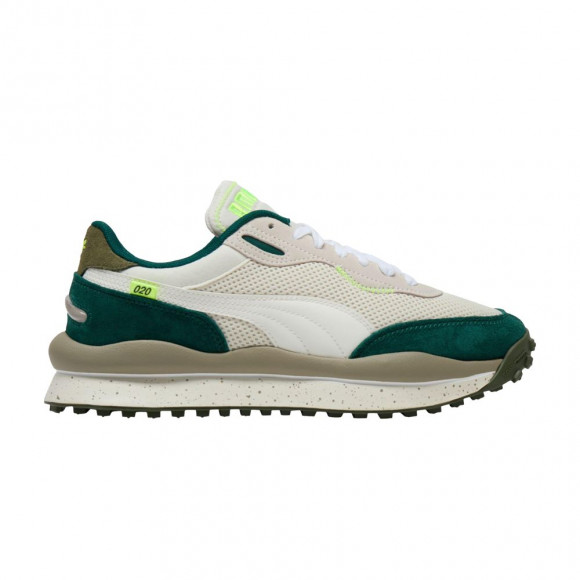 Puma Style Rider Mix 'Warm White Velvet Moss' | Cream | Men's Size 10 - 403528-01