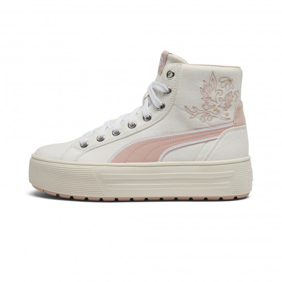 PUMA Kaia 2.0 Mid Novelty Flower Shoes in White - 403609_01