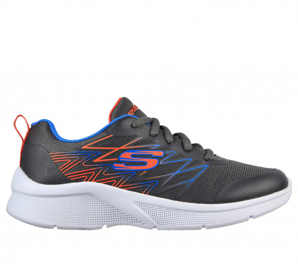 Skechers Boy's Microspec - Quick Sprint Sneaker in Gray/Blue - 403769L