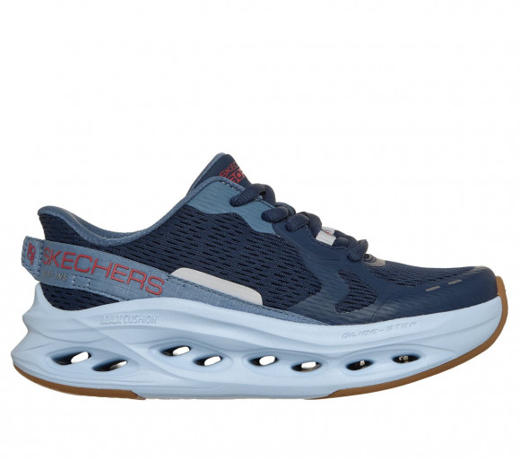 Skechers Boy's Slip-ins: Max Cushioning Glide-Step - Advert Sneaker in Navy Blue - 404207L