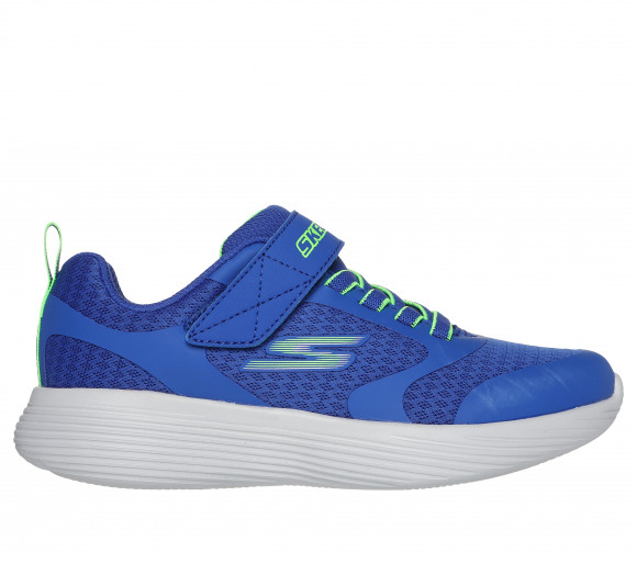 Skechers Boy's GO RUN 400 V2 Sneaker in Blue/Lime | Textile/Synthetic - 405095L