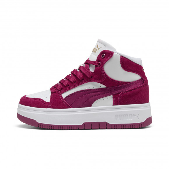 PUMA Rebound Femme Satin Women's Mid-Top Sneakers in Pink - 405753_01