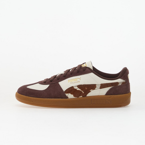 Sneakers Puma Palermo Cow Wns Warm White-Chocolate Brown-Gum - 40612901