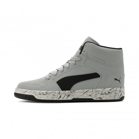 PUMA Rebound Layup Nubuck Marble Sneakers in Grey - 406558_02