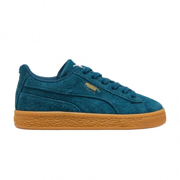 Puma Suede Little Kid 'Midnight Petrol Gum' | Blue | Kid's Size 3.5 - 406872-08
