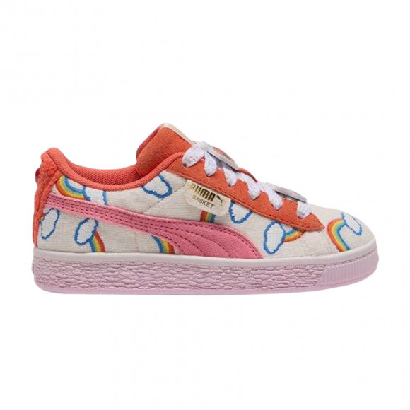 Care Bears x Seasme Street x Puma Basket PS 'Frosted Ivory' | Pink | Kid's Size 3 - 406903-01