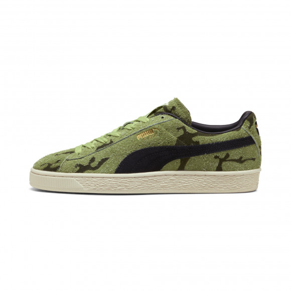 PUMA Suede Flock Men's Sneakers in Green - 406919_03