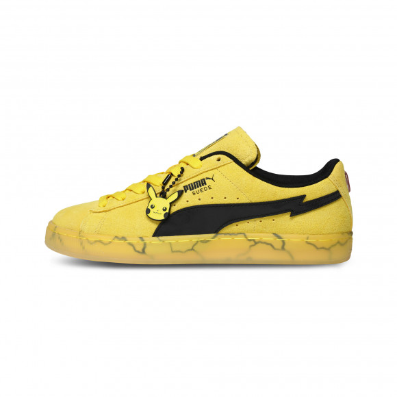 PUMA x POKEMON Suede Pikachu Sneakers Unisex in Yellow - 407020_01