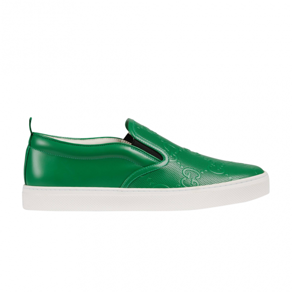 Gucci Slip-On 'GG Embossed - Green' - 407364-1XK20-3776