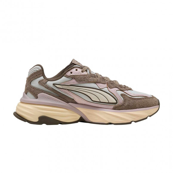 Puma Wmns Fade Ls Brushed Luxe 'Glacial Gray Powder Pink' | Grey | Women's Size 6 - 407683-01