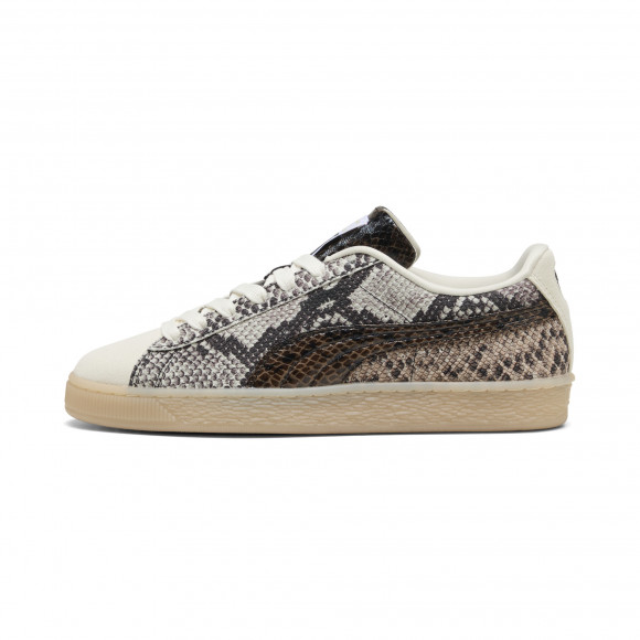 PUMA Suede Snake Print Sneakers in White - 408329_01