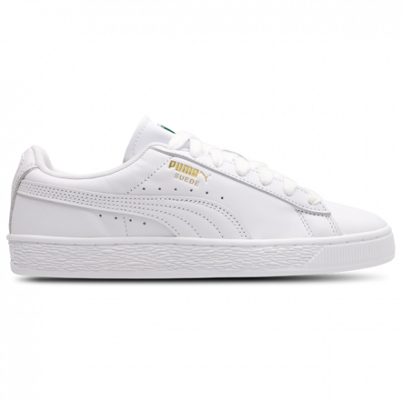 Puma Suede Kid's Sneakers - White - Size 3.5 - Leather - 40903001