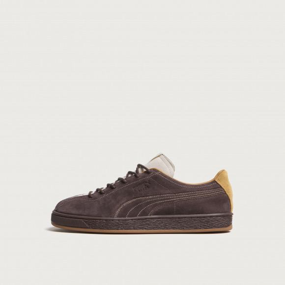 Puma Men's x Le Père Suede Sneaker in Chocotart/Alpine Snow - 409463-01
