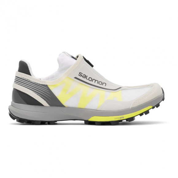 Salomon White and Yellow Amphib Sneakers - 410577
