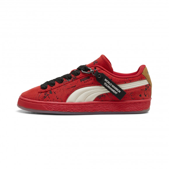PUMA x STREET FIGHTER Suede Ken Sneakers in Red - 410646_01