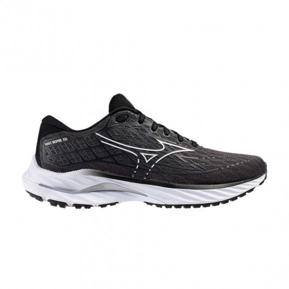 Mizuno Wmns Wave Inspire 20 Wide 'Ebony White' | Black | Women's Size 12 - 411437-EY00
