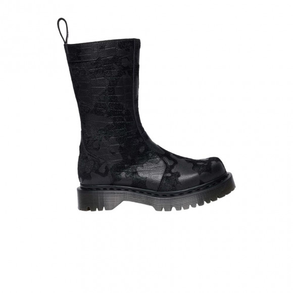 Dr. Martens Regena Emboss Hair On Boot 'Black Croc' | Men's Size 4 - 41253001