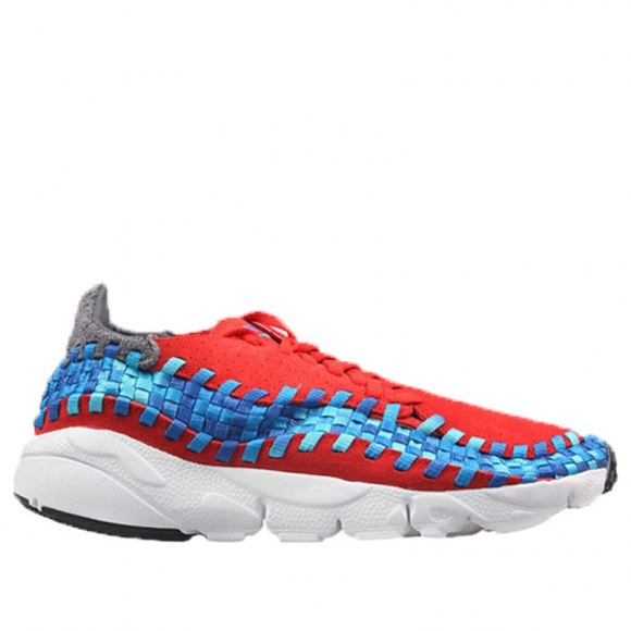 Nike Air Footscape Woven Motion Chkkng Rd/Pht Bl-Plrzd Bl-Gm R Marathon Running Shoes/Sneakers 417725-601 - 417725-601