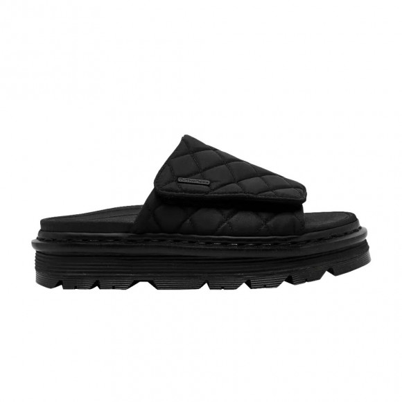 Dr. Martens Wmns Suede Strap Platform Slide Sandal 'Black' | Women's Size 8 - 42409001-001