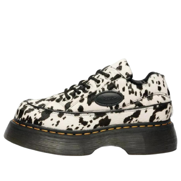 Dr. Martens Buzz 5-Eye Dalmatian Hair-On Leather Shoes 'Cream Black' 42846100 - 42846100