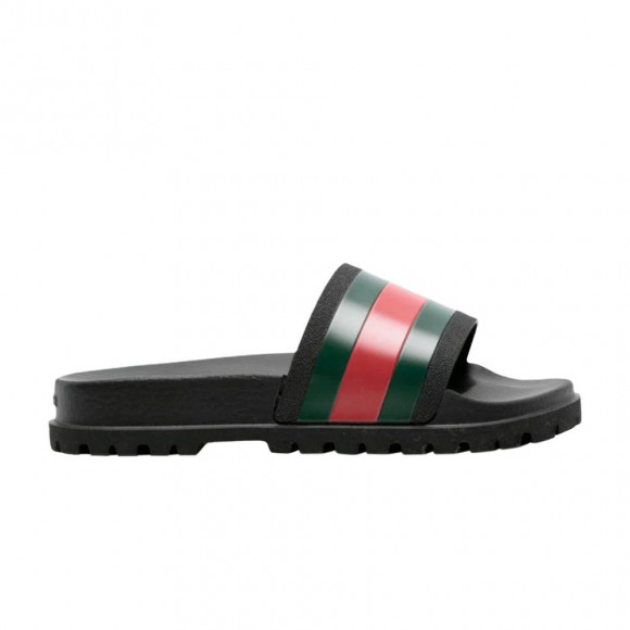 Gucci Web Slide 'Black' 2020 | Men's Size 8 - 429469-GIB10-1098-20