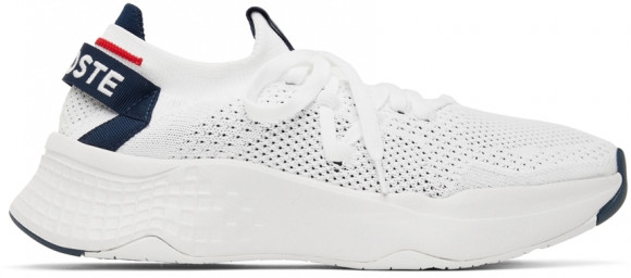 Lacoste Baskets Court-Drive blanches en maille - 42SMA0043