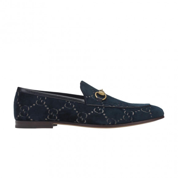 Gucci Jordaan GG Velvet Loafer 'Black' | Men's Size 11.5 - 430088-9JT80-036