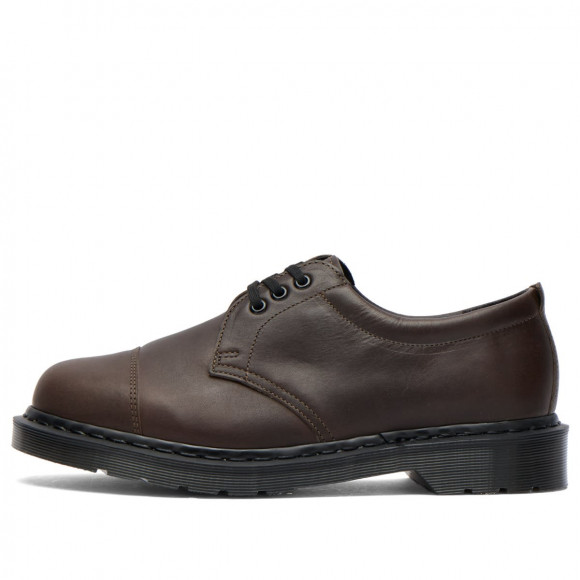 Dr. Martens Men's x MHL 1461 Shoe in Dark Brown Grained Oiled - 43028200-1461-MHL.