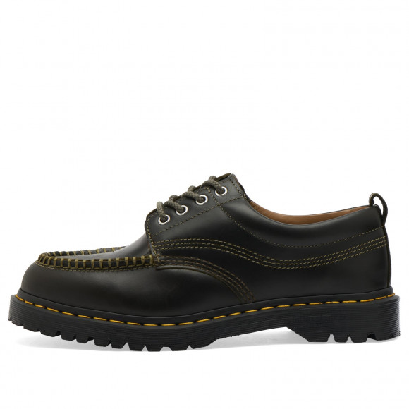Dr. Martens Men's Lowell 4 Eye Shoe in Olive Mayhem - 43321300